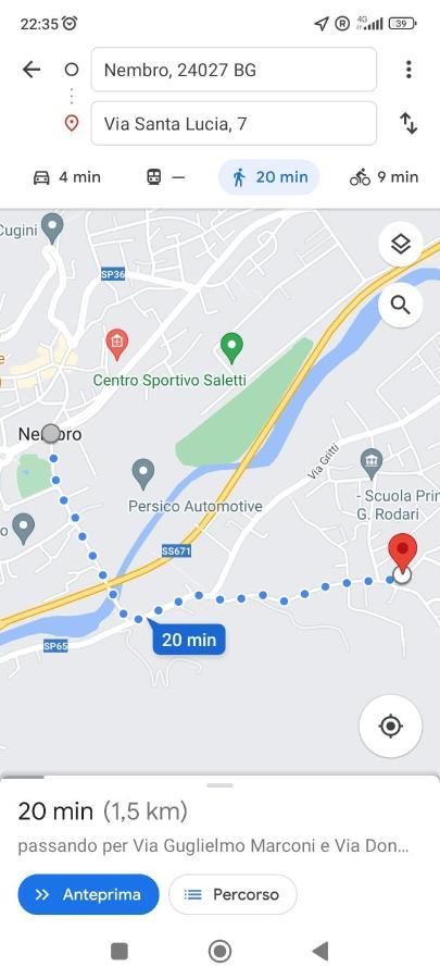 Ferienwohnung Entire Flat, Independent Entrance, 20 Mins To Bgy - Bergamo Milan Airport Nembro Exterior foto
